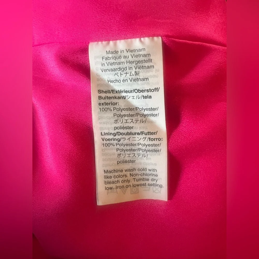 J. Crew Long Midi Pencil Skirt Faille Neon Fuchsia Hot Pink Preppy Modern Chic